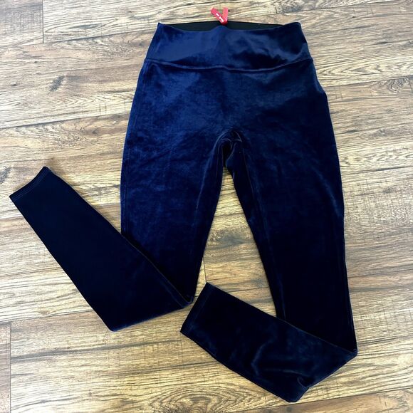 Spanx Blue Velvet Leggings Womens XL EUC Color Lapis - Picture 2 of 6